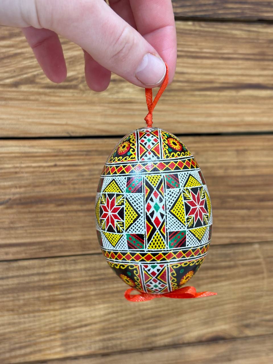 Handcrafted Ukrainian Pysanka Goose Egg for Easter