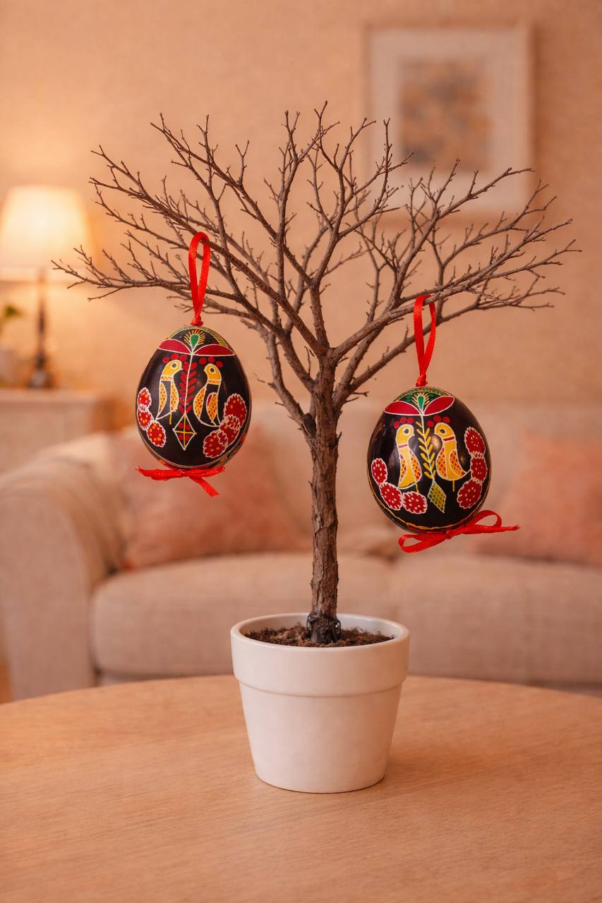 Handmade Ukrainian Pysanka Real chicken Eggs - High Quality Easter Decor