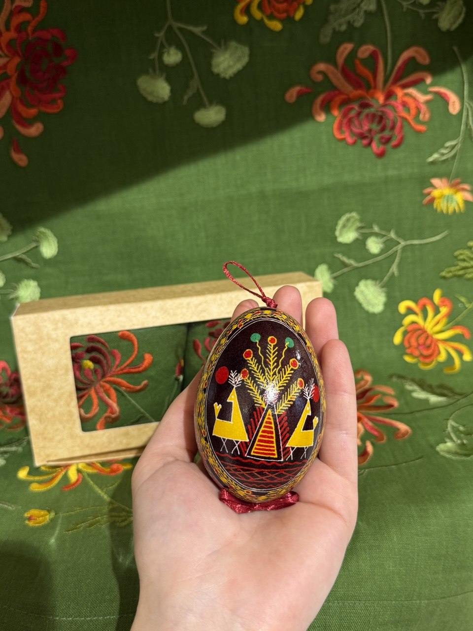 Handcrafted Ukrainian Pysanka Goose Egg for Easter Heritage