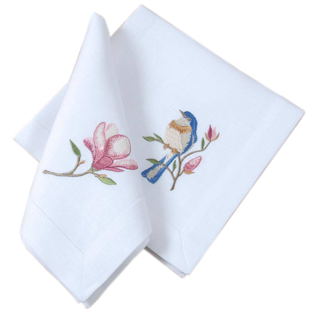 Set of linen 2 napkins from the Magnolia collection.