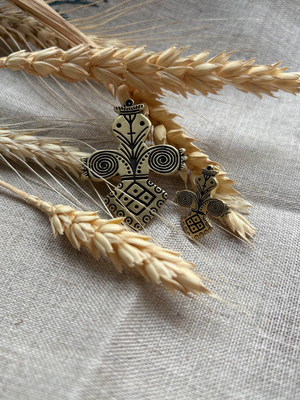 Slavic Protection Charm, Folk Symbol Jewelry, Ukrainian Mother Goddess Amulet