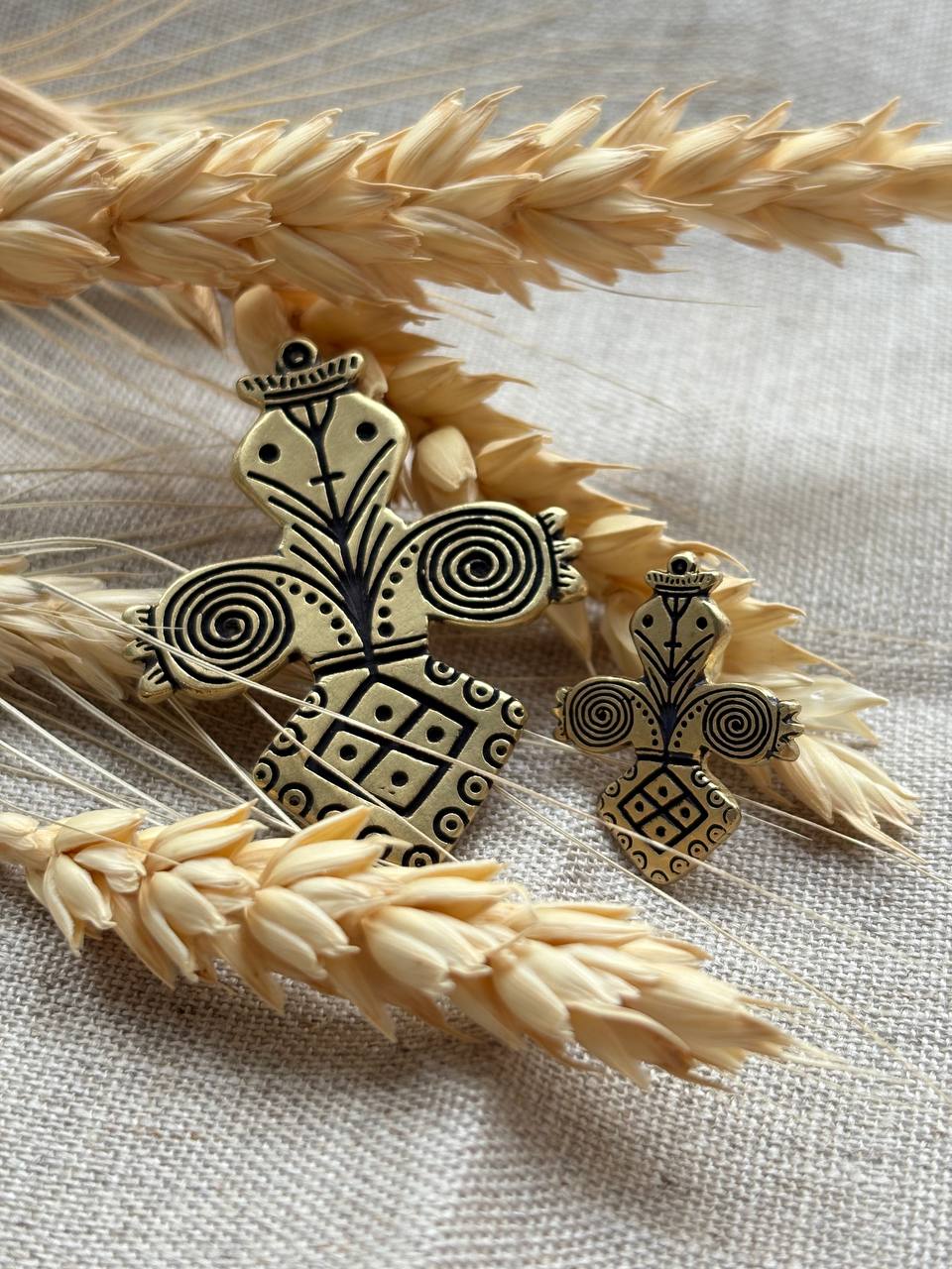 Slavic Protection Charm, Folk Symbol Jewelry, Ukrainian Mother Goddess Amulet