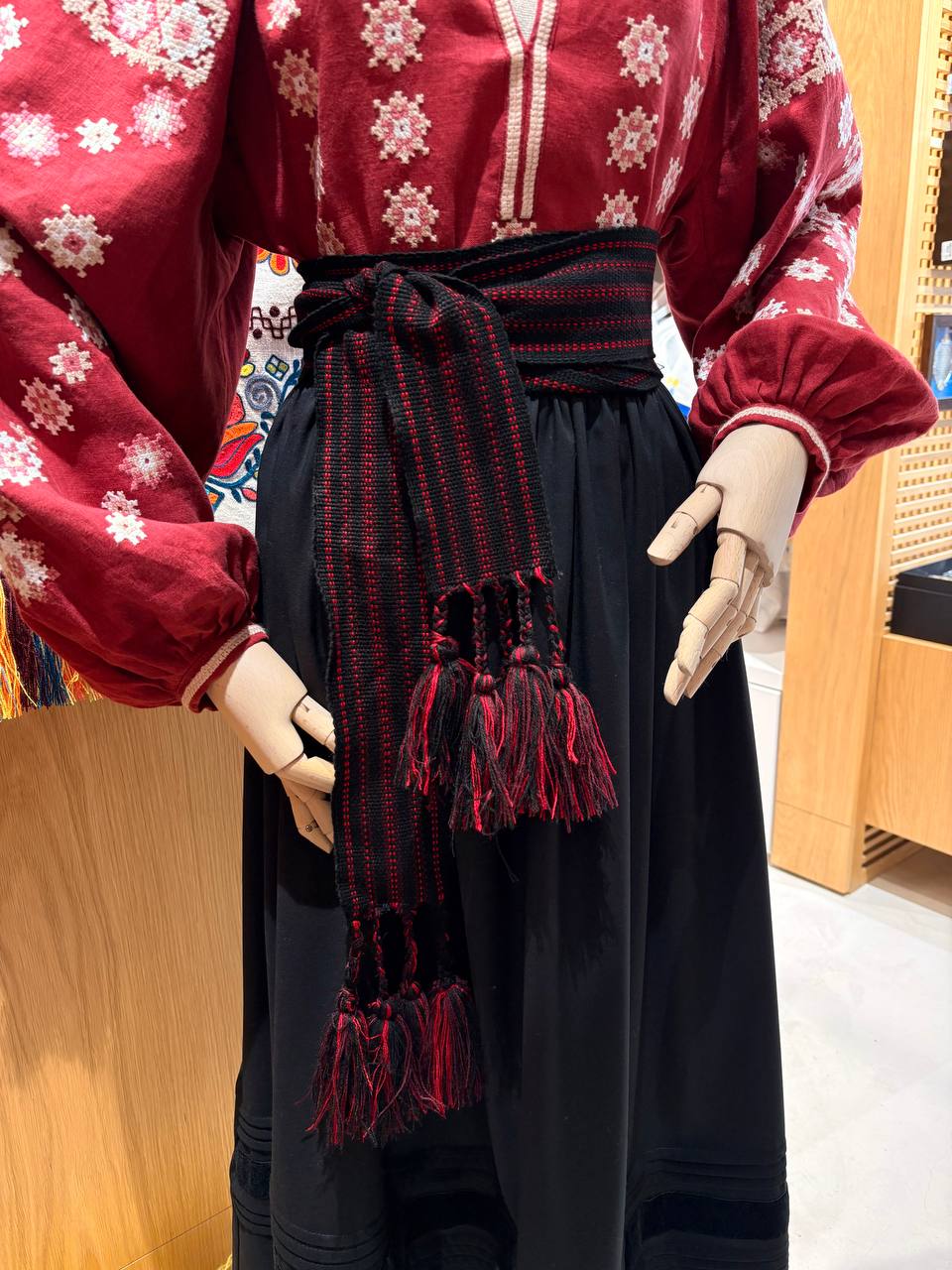 Hutsul Krayka Woven Belt, Folk Slavic Sash, Ethnic Wedding Decoration