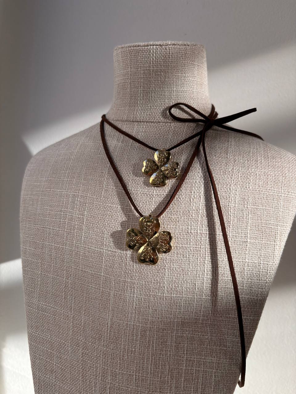 Brass Flower Pendant, Ukrainian Folk Jewelry, Floral Brass Necklace