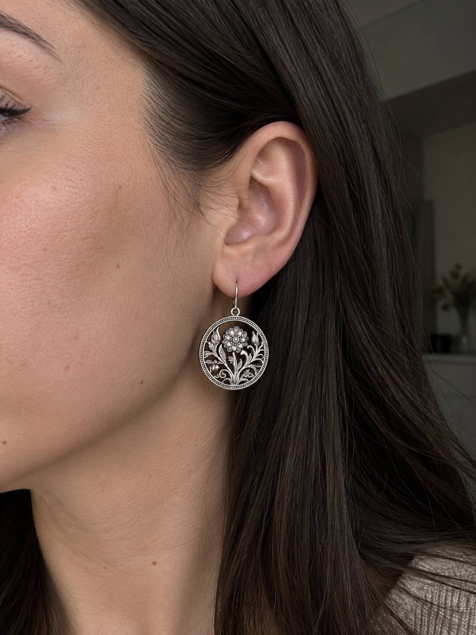 Fern Earrings, Botanical Floral Earrings, Handmade Nature Jewelry, Gift for Her