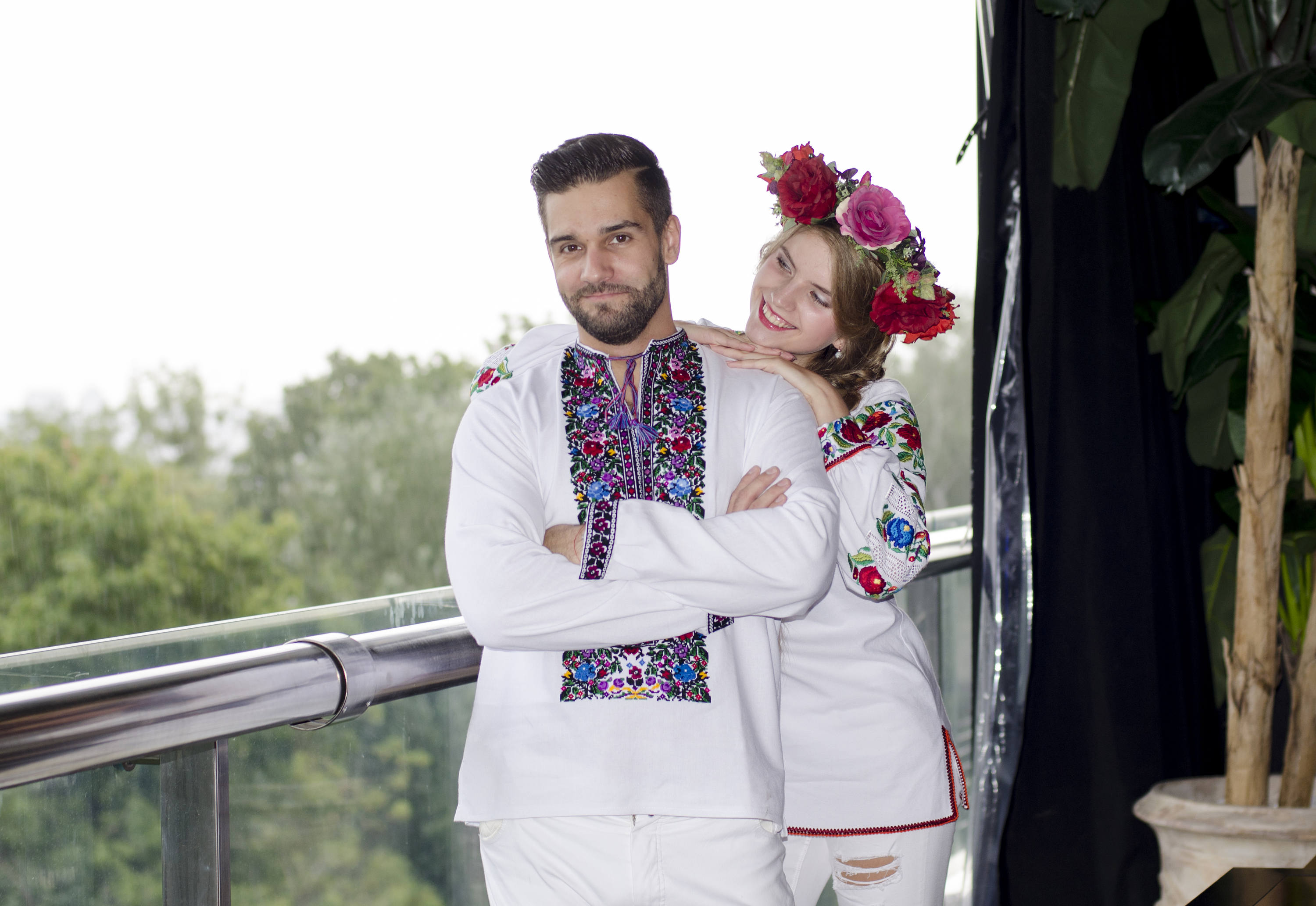 Handmade Vyshyvanka Embroidery Pair