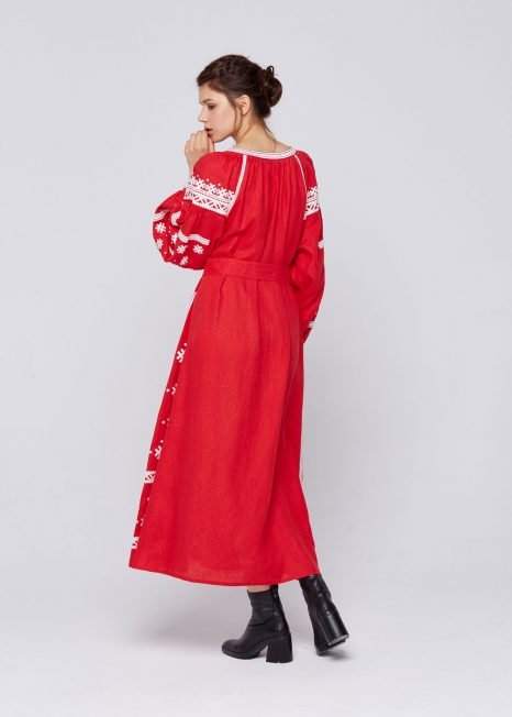 Ukrainian Vyshyvanka Boho Dress for Women