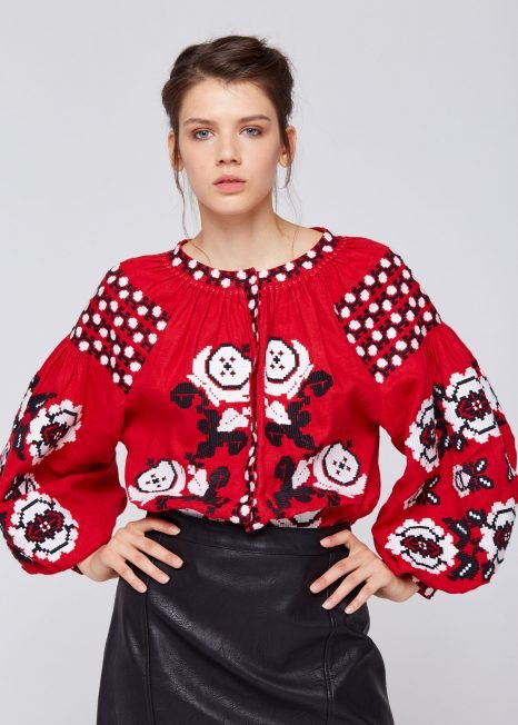 Ukrainian Vyshyvanka Blouse | Boho Embroidered Folk Wear