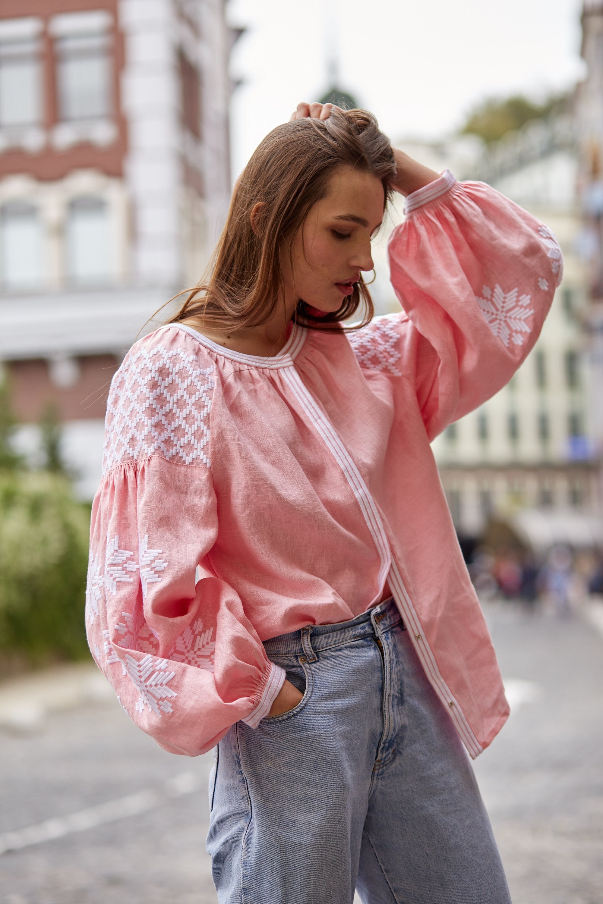Ukrainian Vyshyvanka: Embroidered Boho Blouse & Folk Shirt