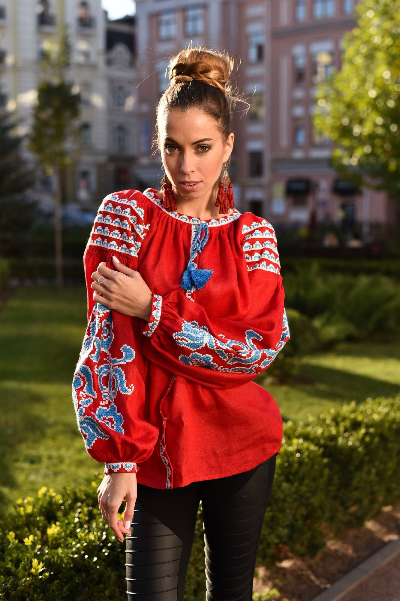 Ukrainian Vyshyvanka Blouse for Women - Perfect Easter Apparel