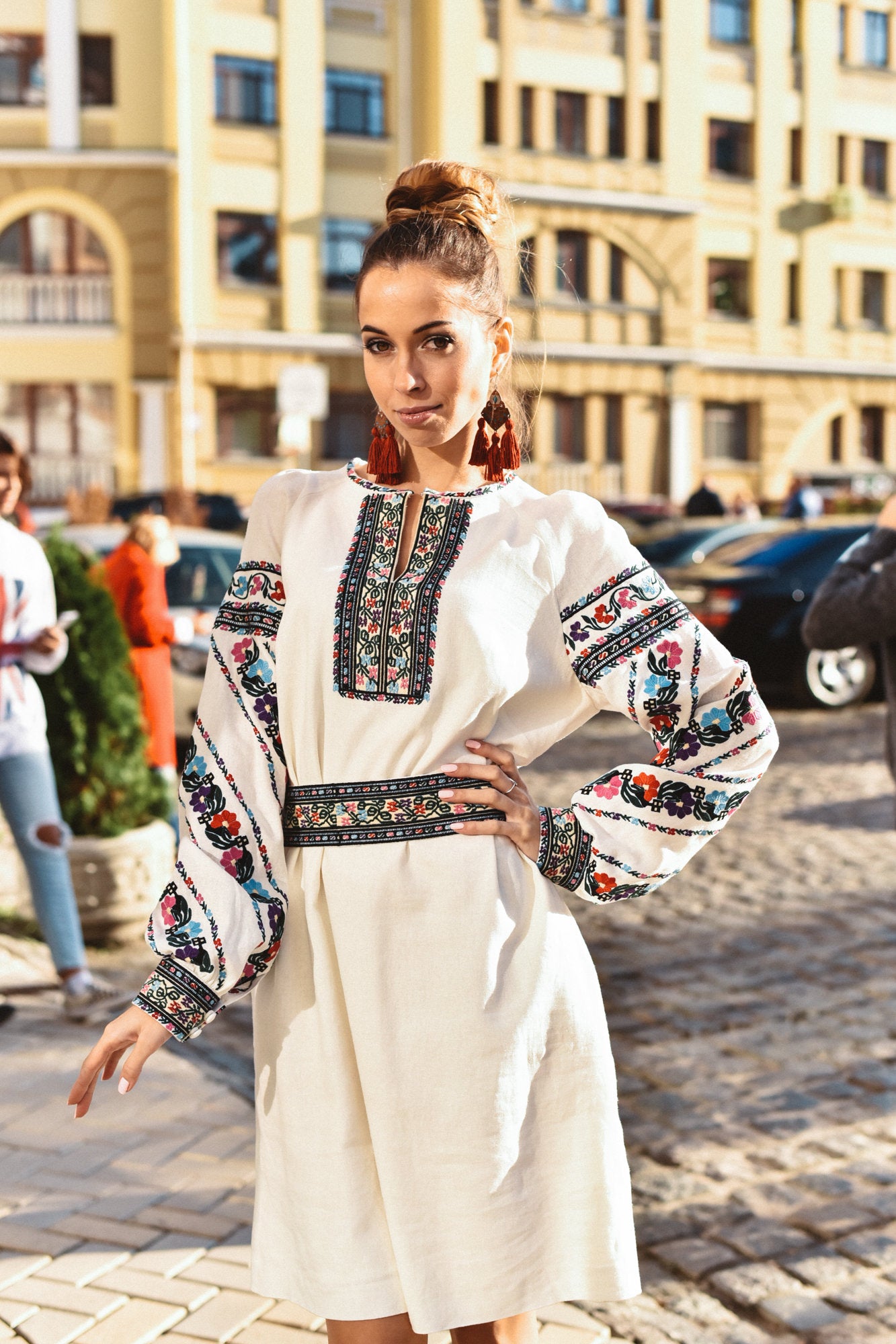 Ukrainian Vyshyvanka Dress - Traditional Embroidered Wear
