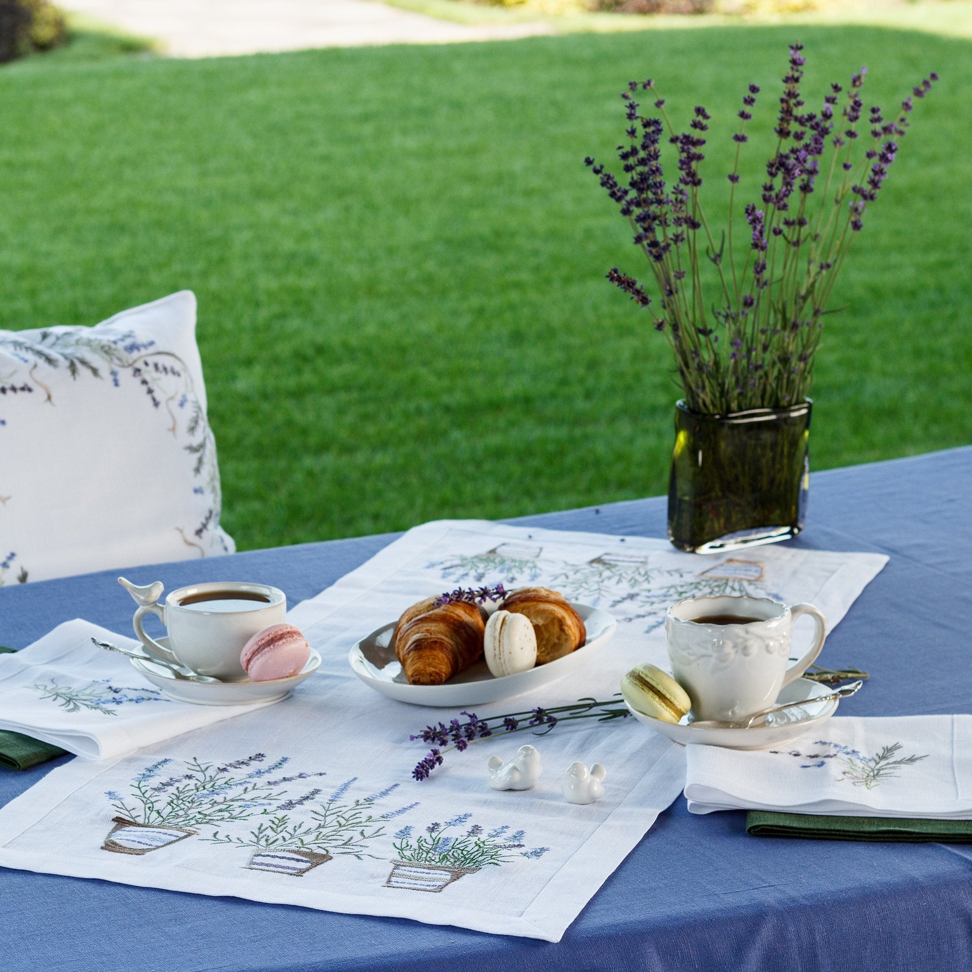 "Lavender" 90x40 CM Embroidered Ukrainian Tablecloth - Perfect for Easter and Mother’s Day