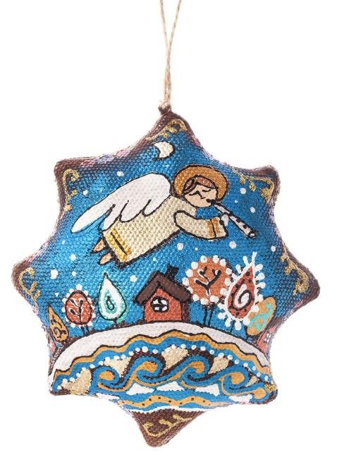 Christmas Tree Decoration Set - Ornaments, Box & Hay