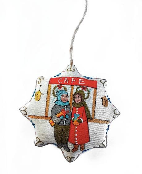 Christmas Decoration Set - Wooden Box, Tree, and Vanilla Stars