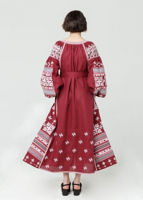 Ukrainian Vyshyvanka Boho Dress