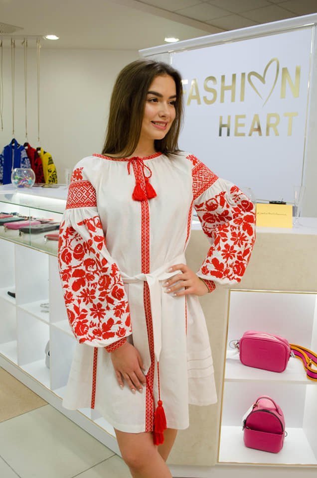 Ukrainian Vyshyvanka Boho Dress