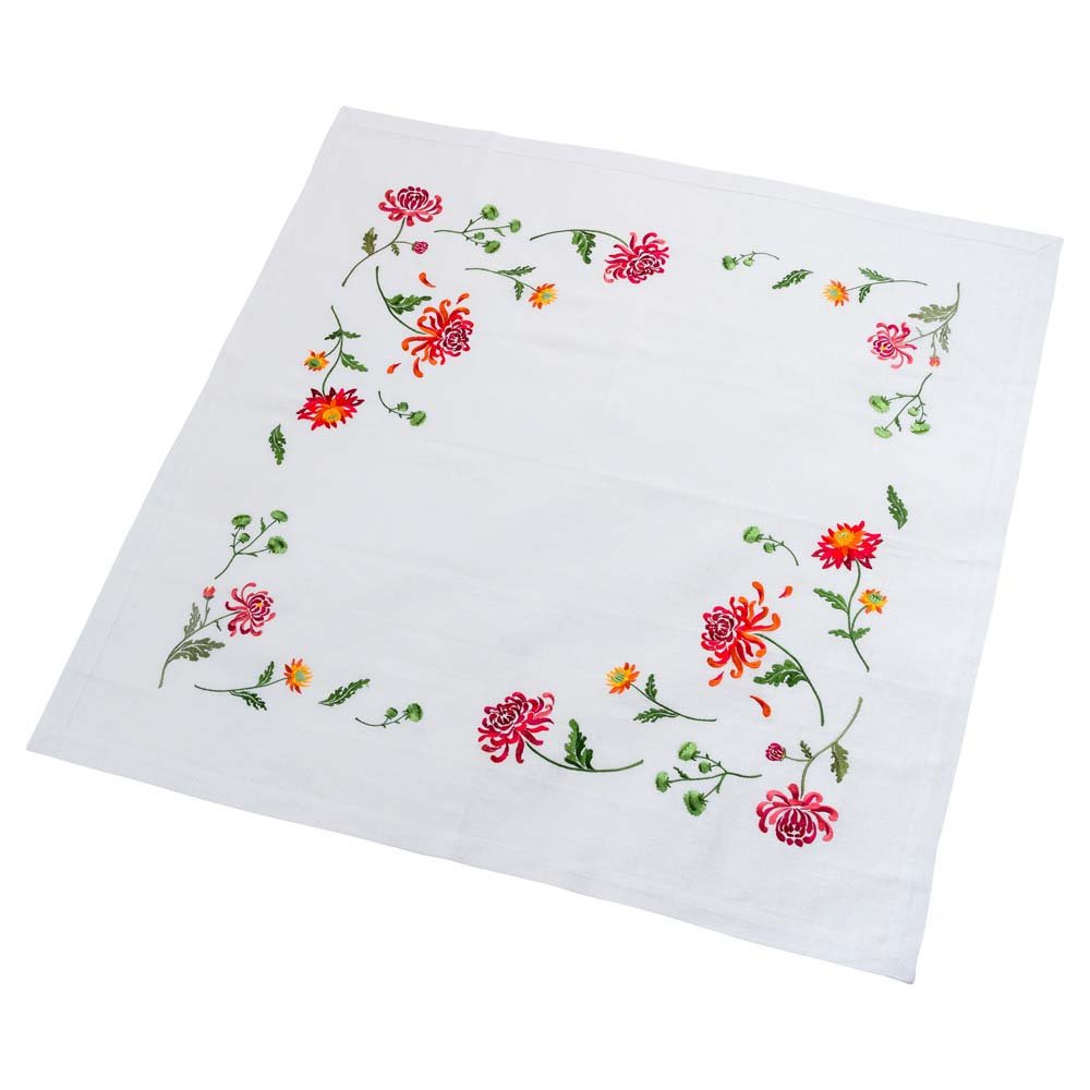 90x90 CM Ukrainian Embroidered Tablecloth – Perfect for Any Occasion