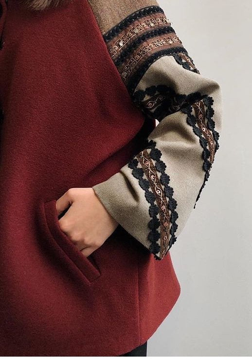 Ukrainian Vyshyvanka Coat - Embroidered Folk Cardigan