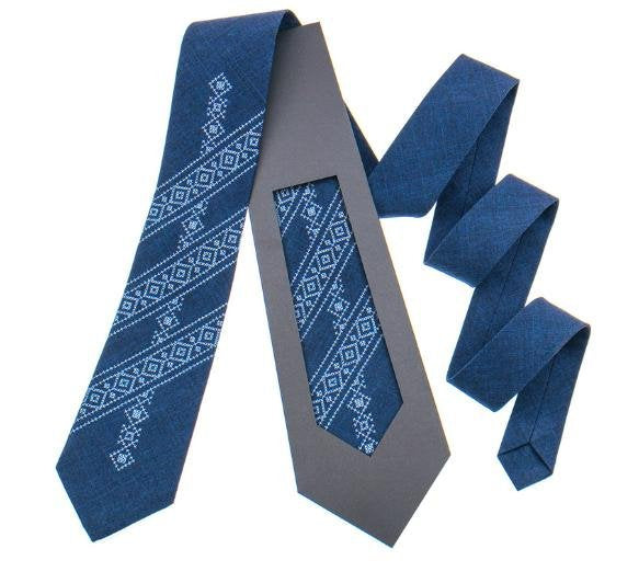 Ukrainian Embroidered Tie for Men – Classic Style