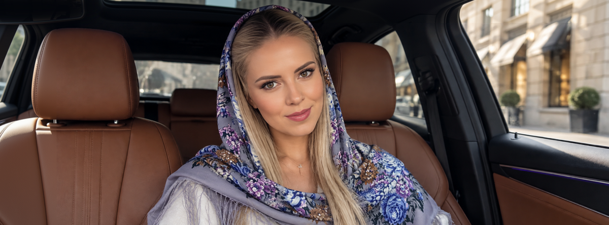 Authentic Ukrainian shawls and ethnic heritage scarves collection from ND Ukraine