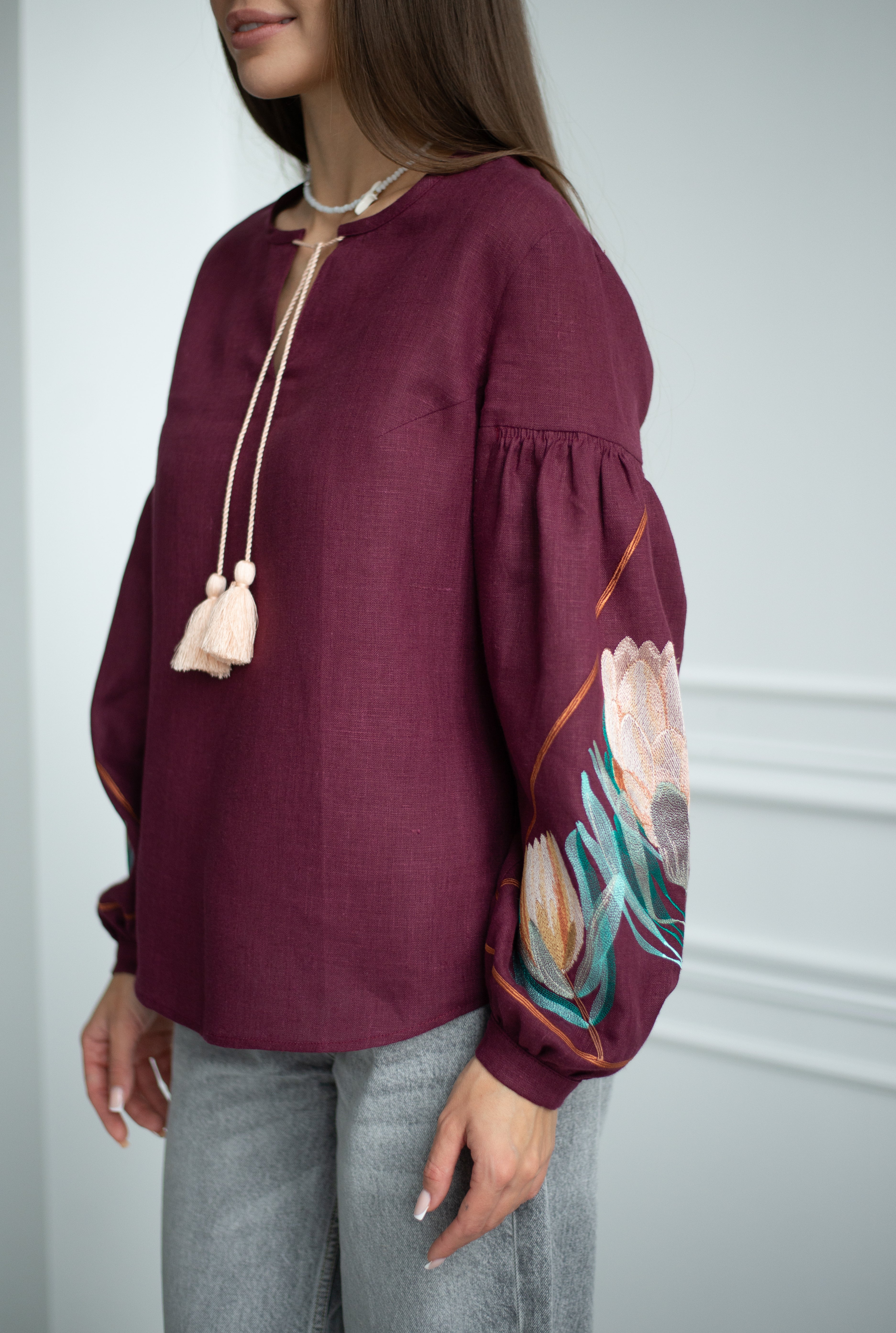 Handmade Bird Necklace  Ukrainian Folk Art Jewelry for Women