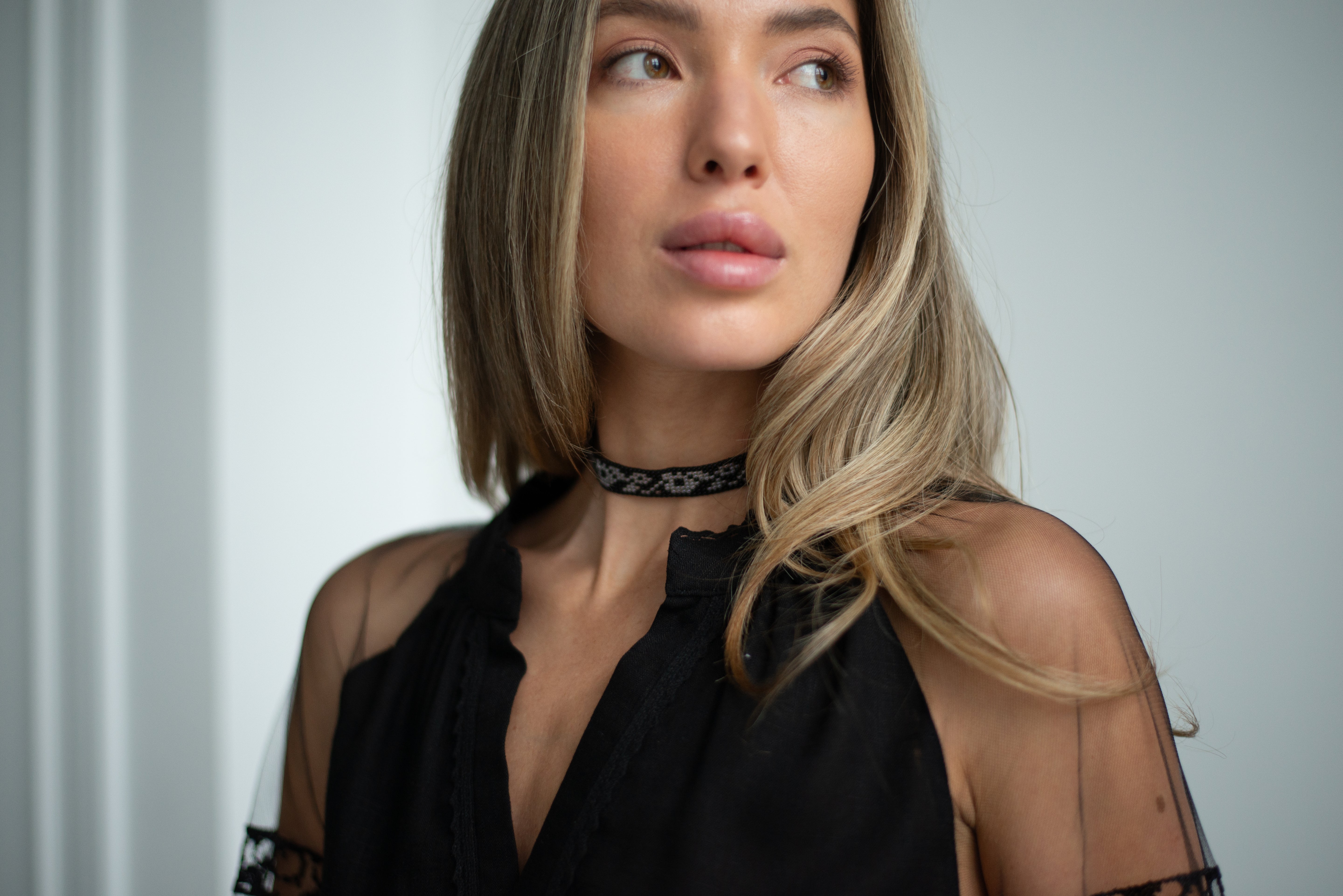 Black on black embroidered blouse Ukrainian vyshyvanka bohemian ethnic shirt boho chic peasant