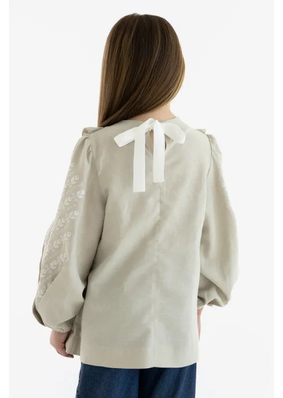 Modern embroidered shirt for girls