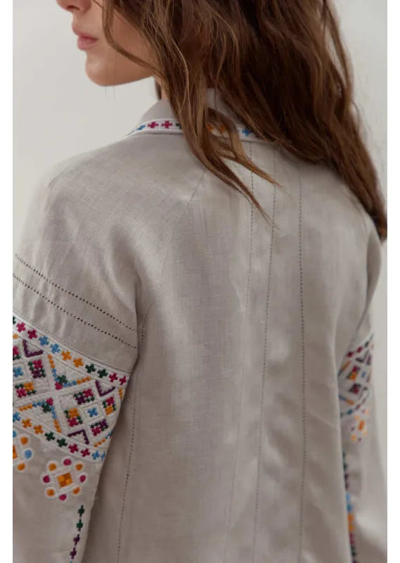 Ukrainian embroidered blouse Podilska vyshyvanka bohemian ethnic shirt boho chic top