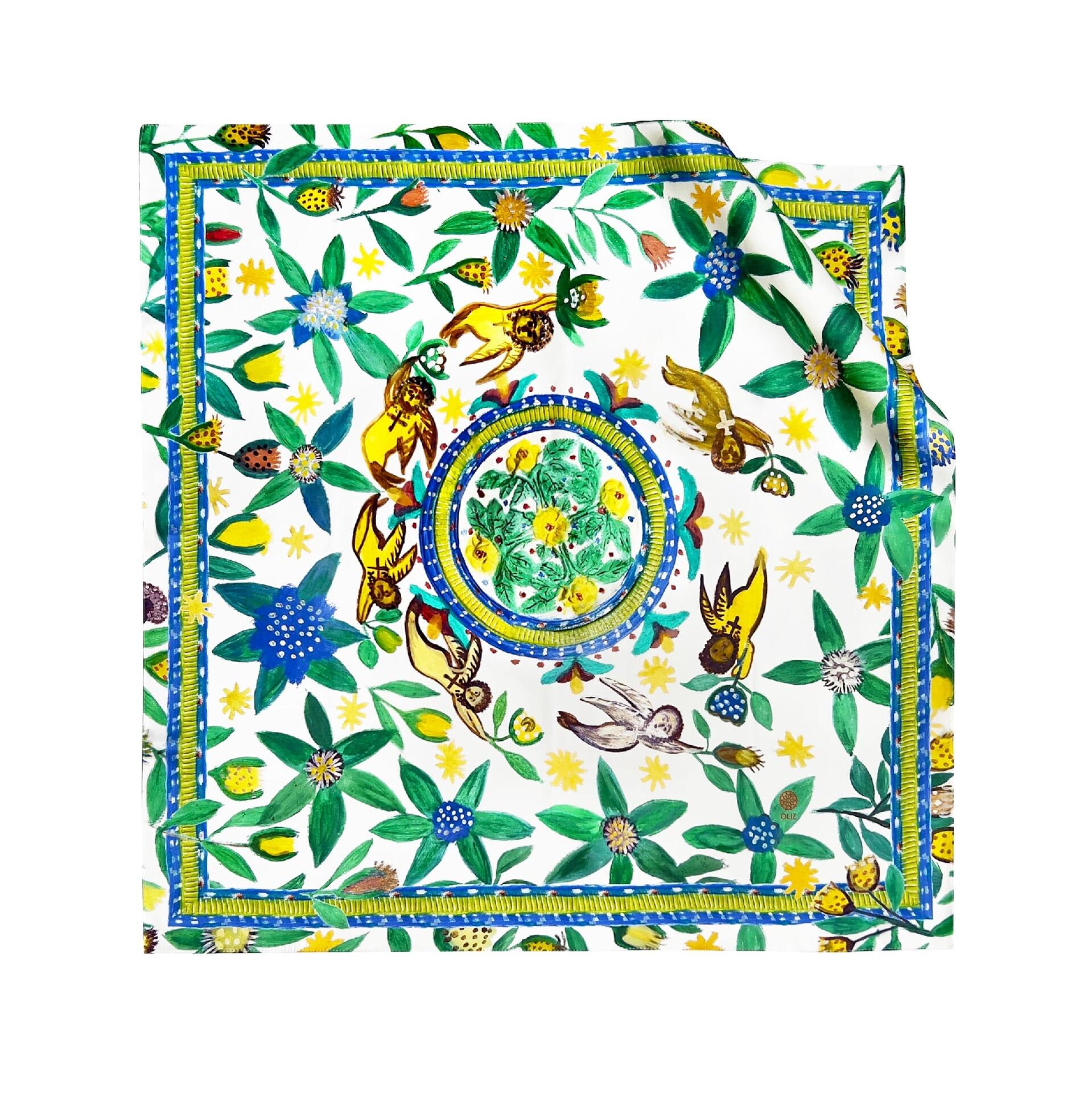 Ukrainian Bohemian shawl Ethnic ornament