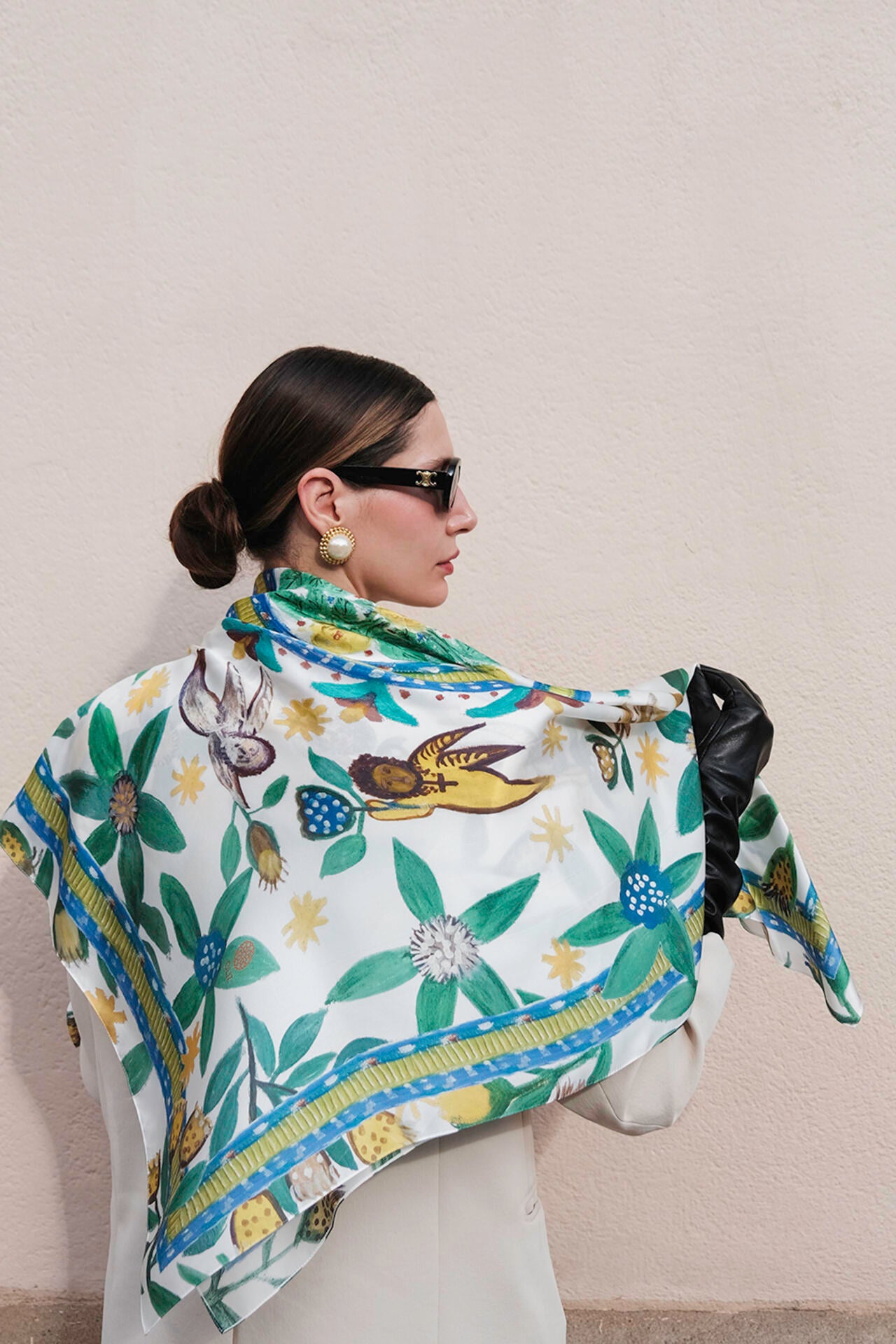 Ukrainian Bohemian shawl Ethnic ornament