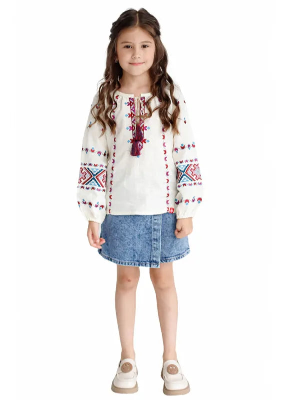 Modern embroidered shirt for girls Blouse