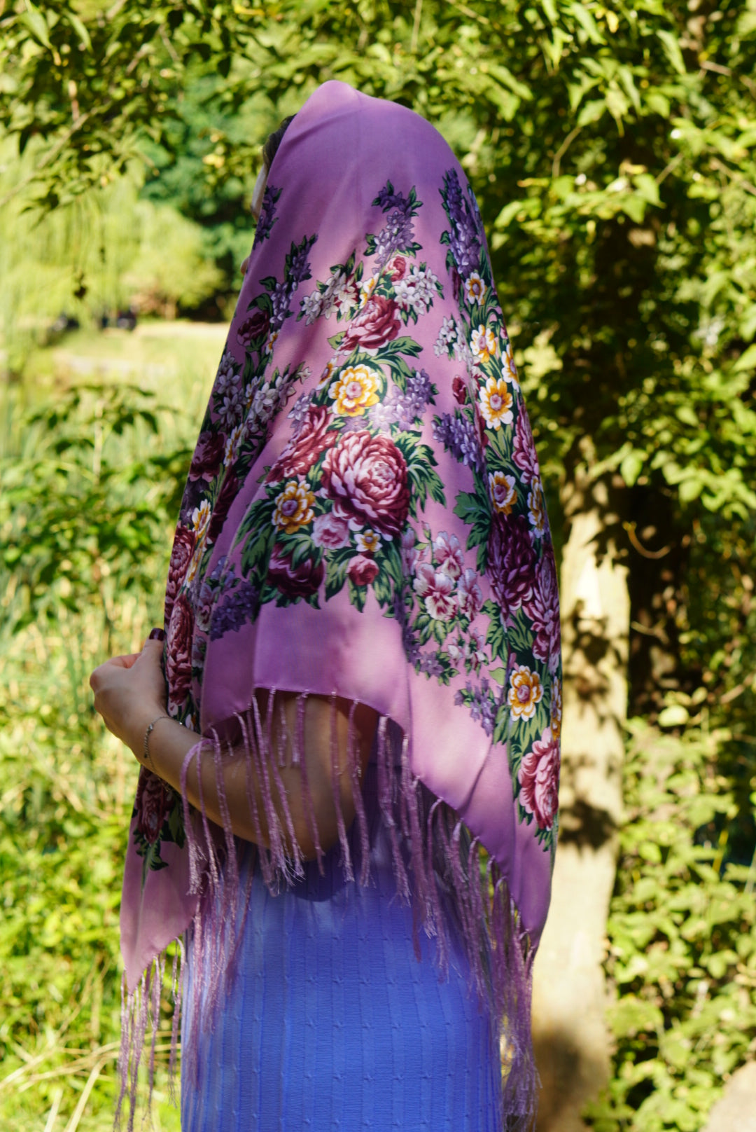 Pink Ukrainian wool shawl,Traditional Ukrainian, gift for women, Mom, Daughter bohemian scarf flower, Ukrainian clothings, Christmas