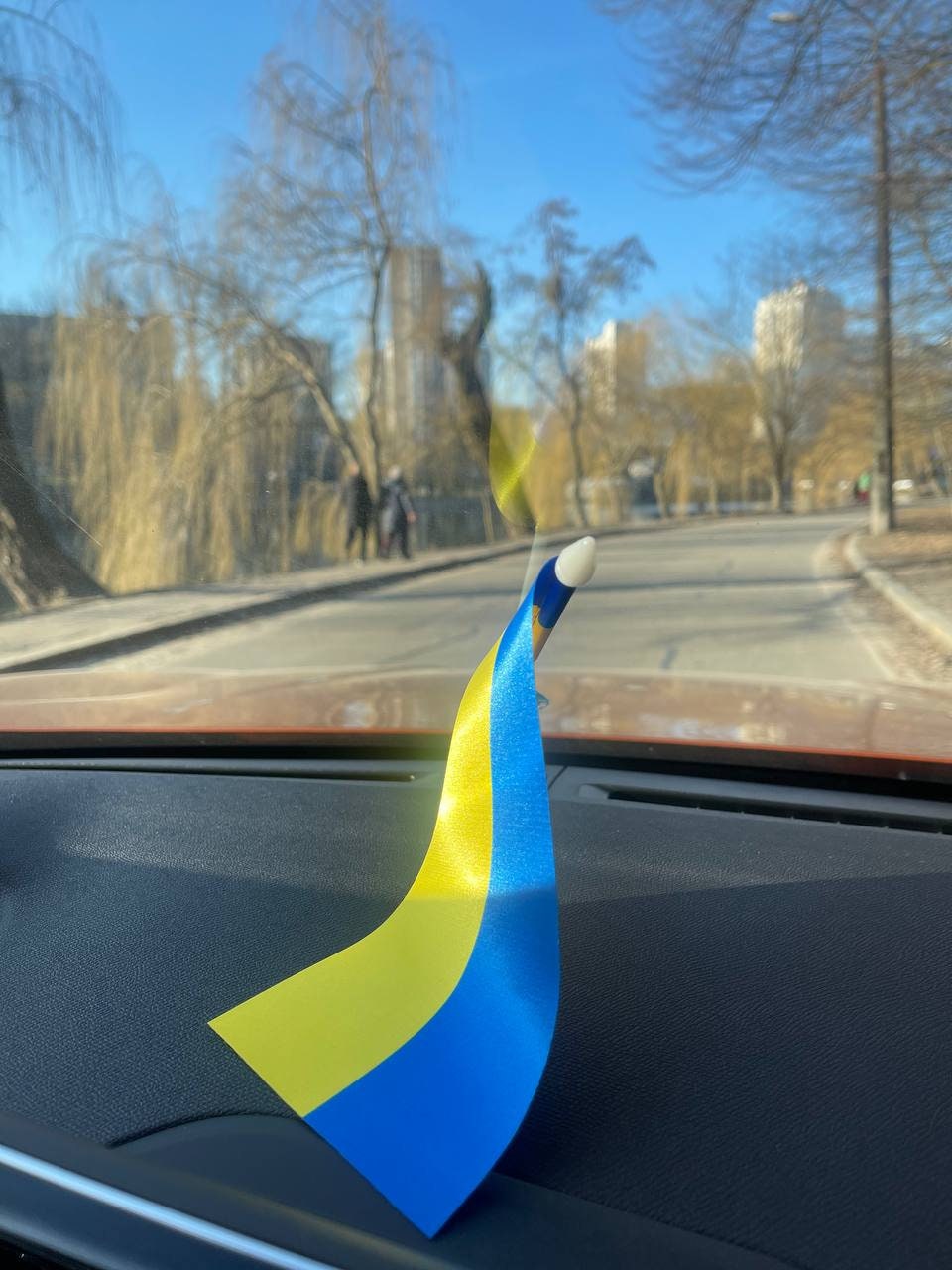 Ukrainian Flag on Cars
