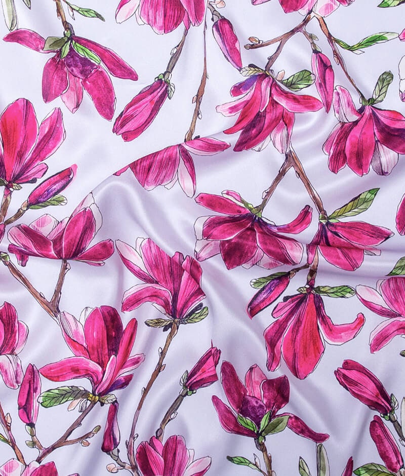 Bohemian 100% Silk Flower Paradise Shawl - Hand-Painted Scarf , Perfect for Mother's Day and Easter