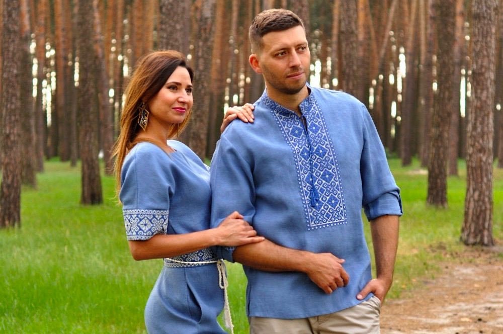 2025 Men's Ukrainian Linen Vyshyvanka Shirt - Traditional Embroidered Style