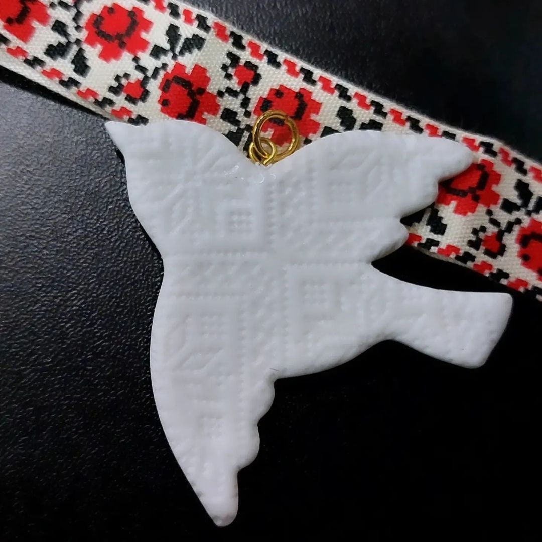 2025 Handmade Bird Necklace - Unique Ukrainian Clay Jewelry
