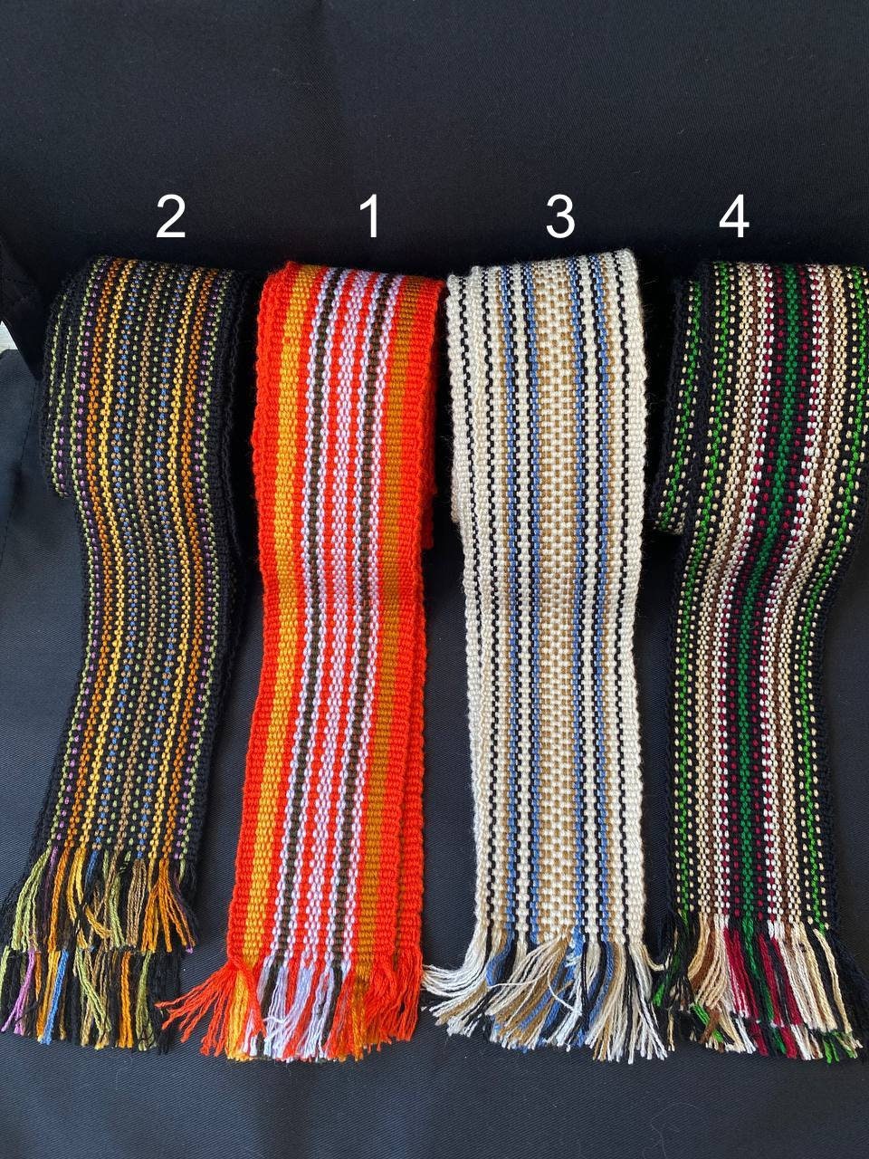 Viking Hand-Woven Woolen Belt Krajka 3m - Cossack Sash, Hippie Folk Ethnic Style