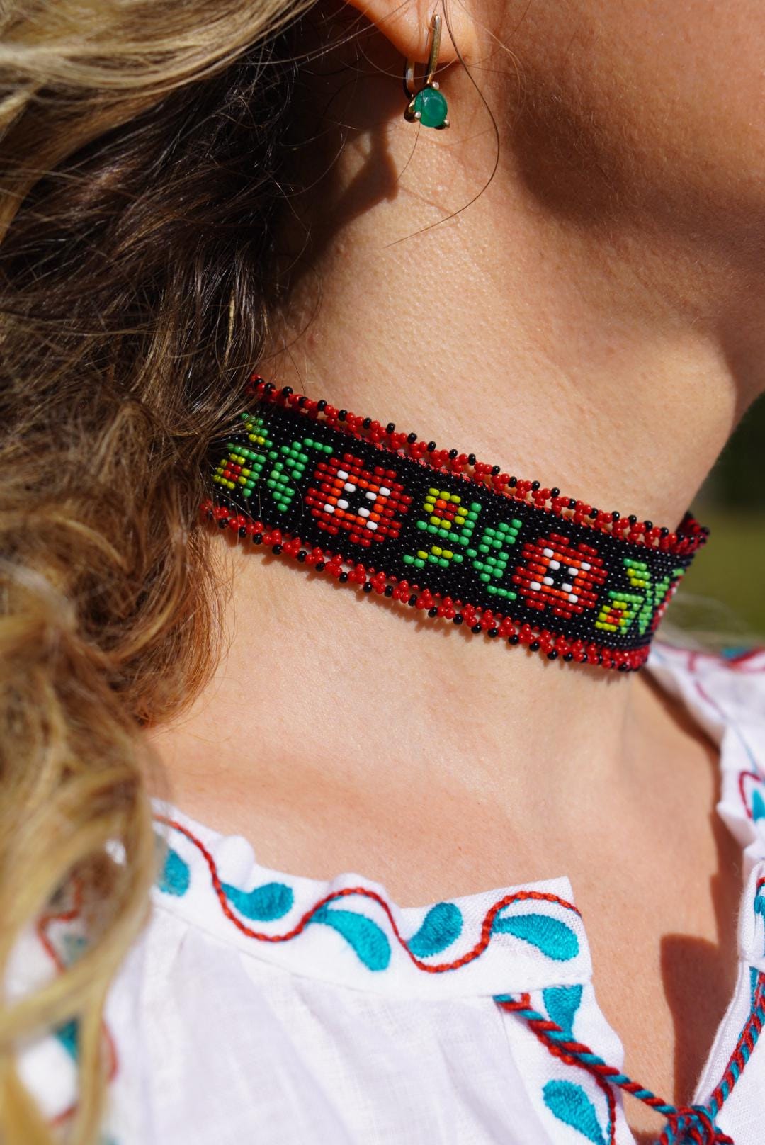 Ukrainian Gerdan, sylyanka Traditional Ukraine necklace, Handmade Jewelry, Ukrainian Jewelry, necklace Folk Ukrainian gerdan, Girl