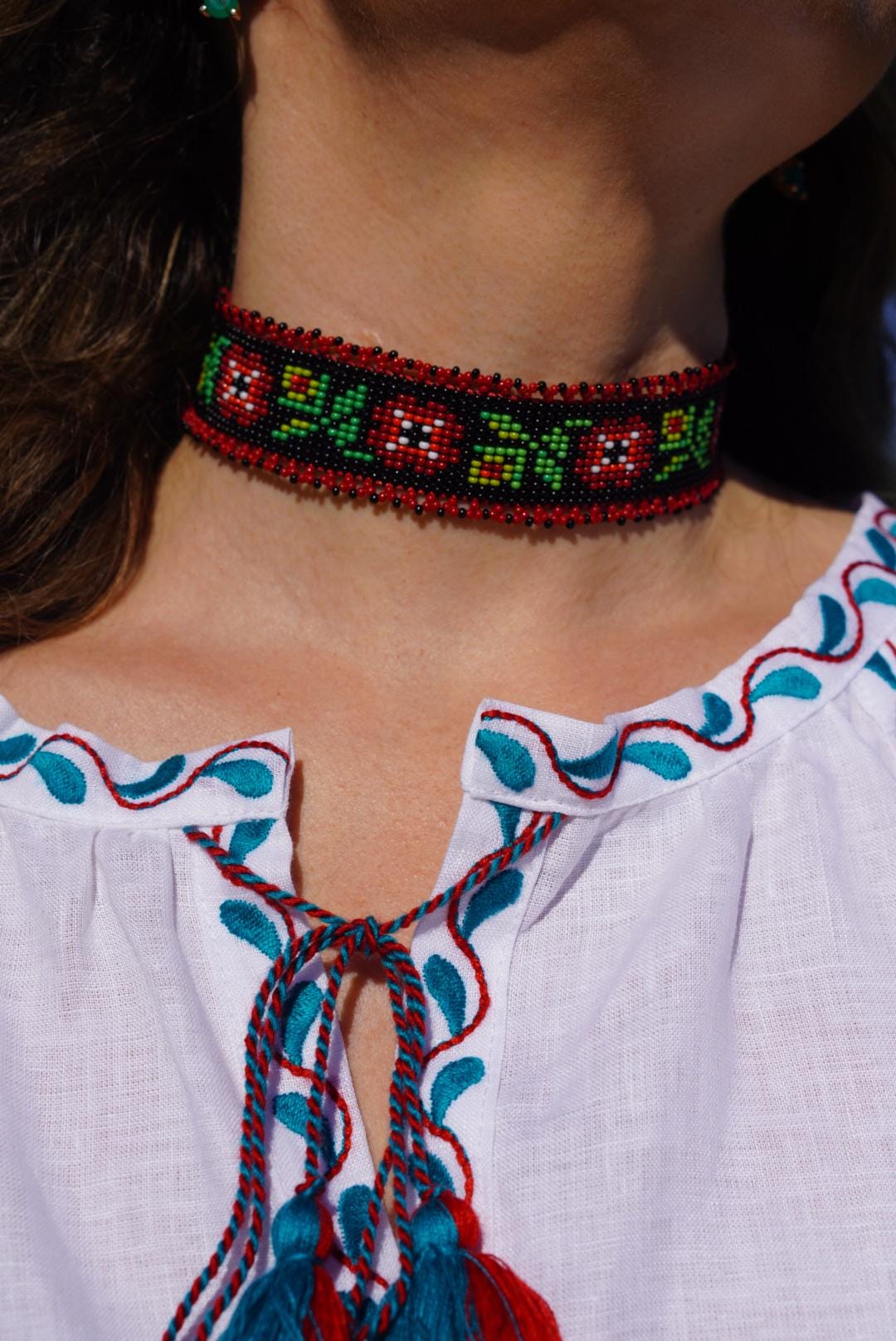 Ukrainian Gerdan, sylyanka Traditional Ukraine necklace, Handmade Jewelry, Ukrainian Jewelry, necklace Folk Ukrainian gerdan, Girl