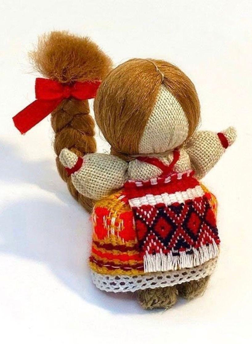 UNIQUE Women Girl Amulet Ukraine Handmade Gift for Her Ukraine seller Female happiness Amulet Gift Easter Embroidered, Exclusive Ethnic Doll