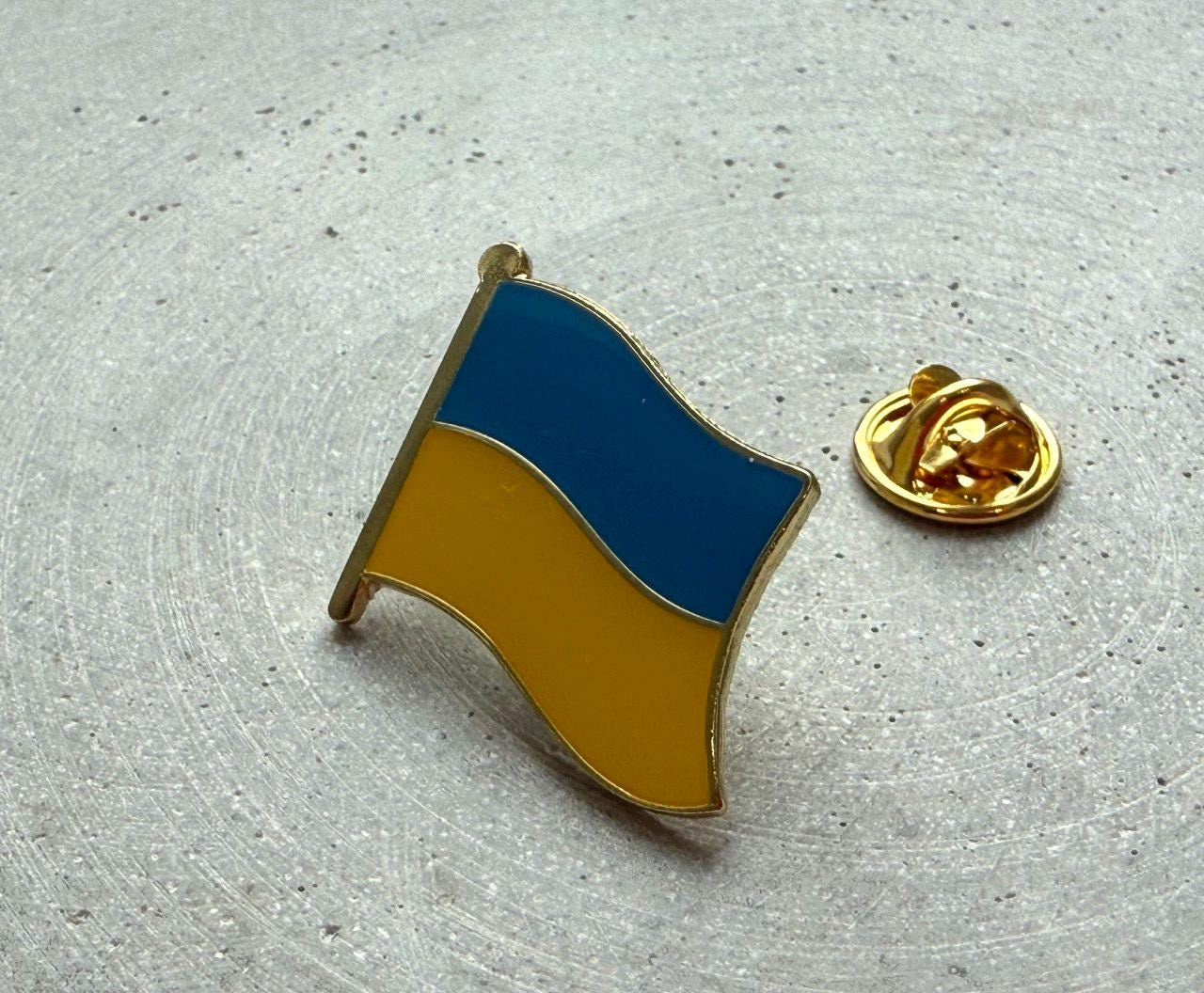 Ukrainian Flag badge Pin, handmade badge, badge in colors of Ukrainian flag handmade badgeUkraine seller Easter gift