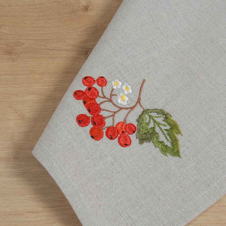 Kitchen set: oven mitt and towel from the Kalyna collection