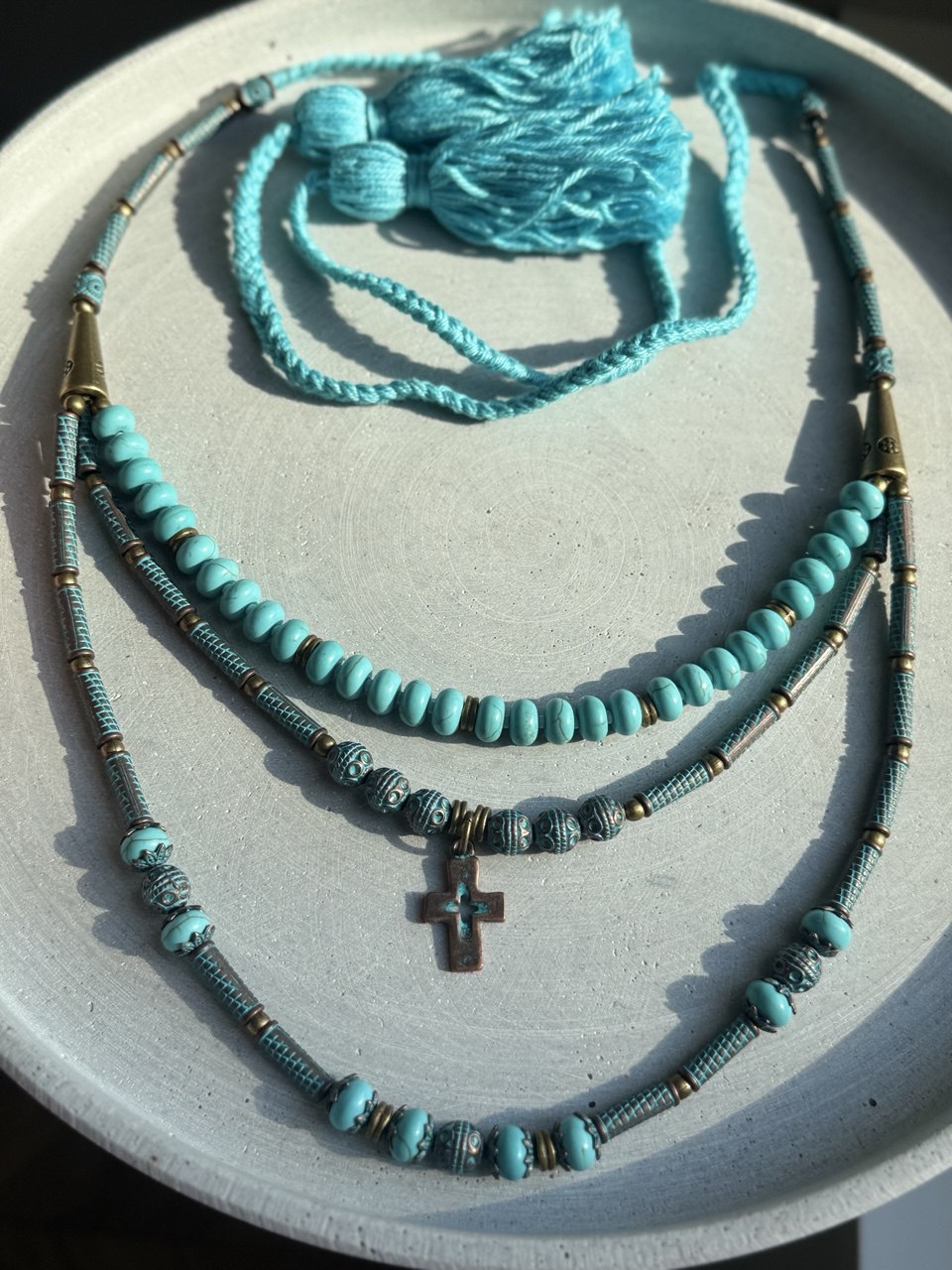 Ukrainian Traditional necklace Jewellery Cross