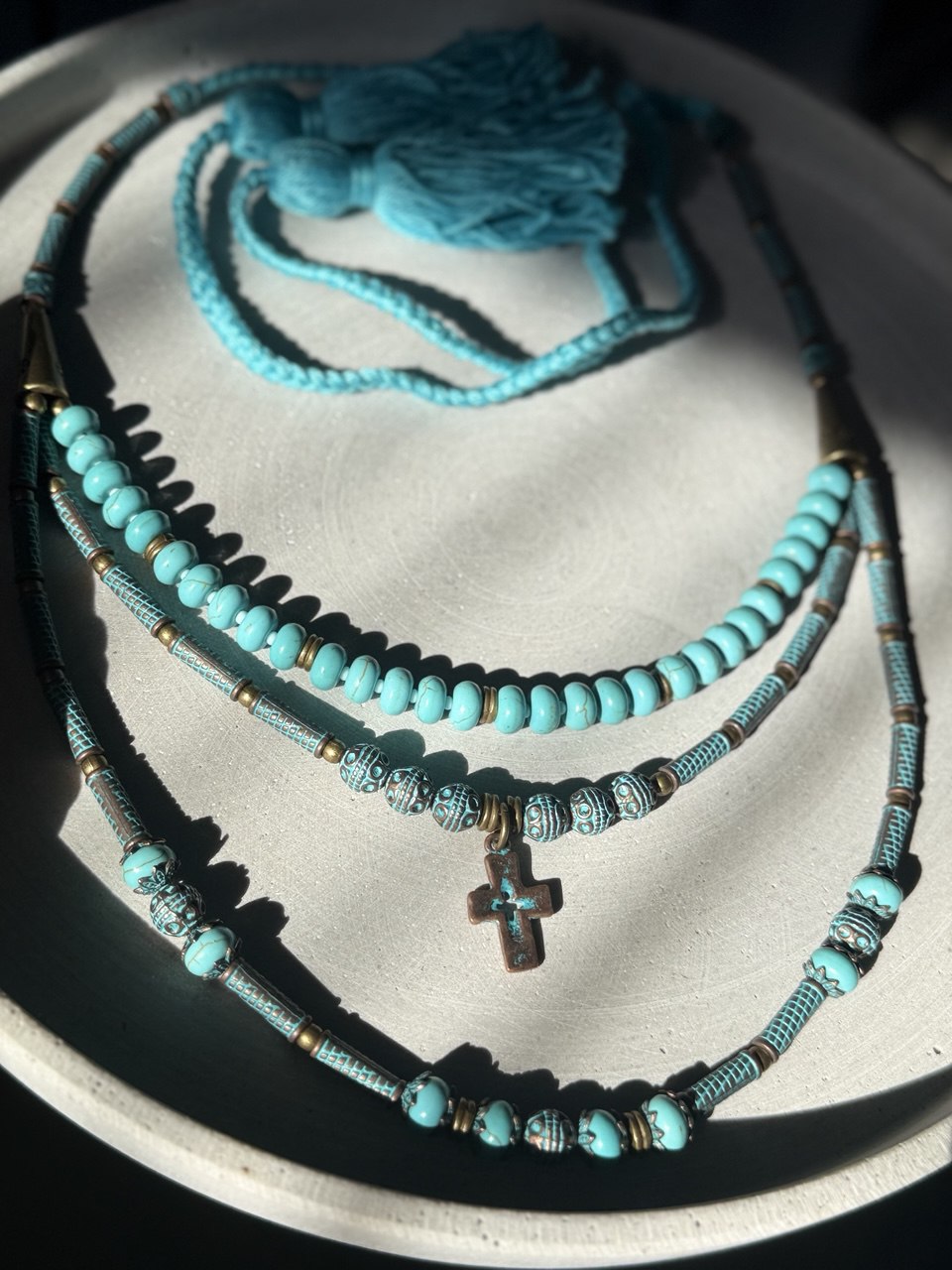 Ukrainian Traditional necklace Jewellery Cross