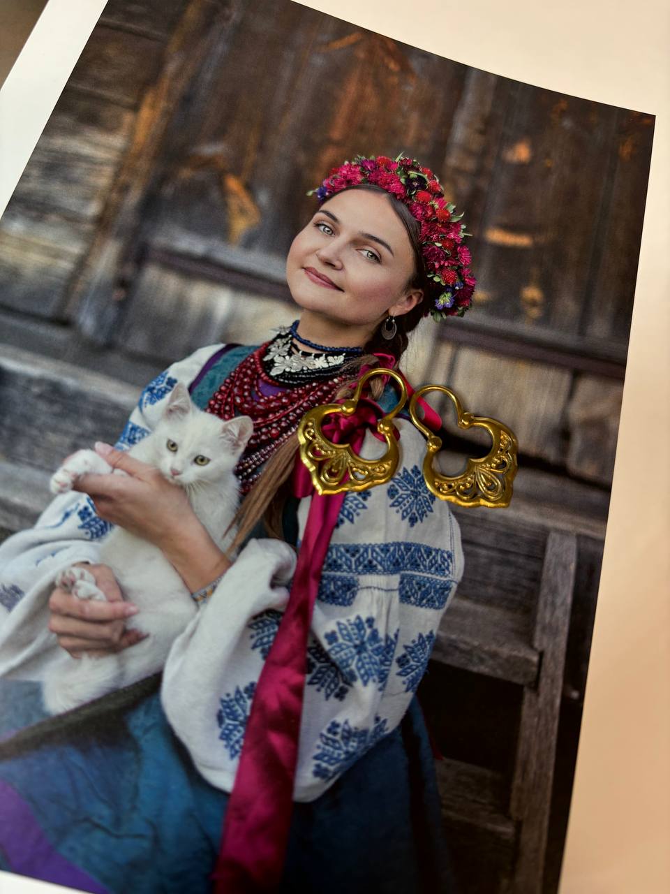 Ukrainian Traditional Earrings silver in gilt Jewelry Ethnic Antique Traditional Earrings