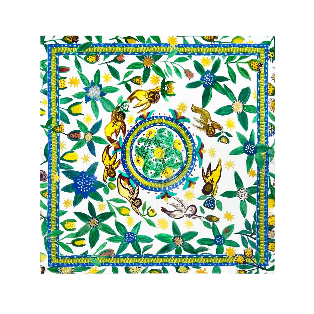 Ukrainian Bohemian shawl Ethnic ornament