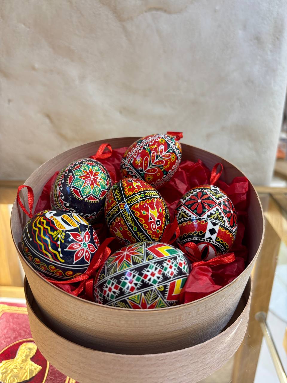 Chicken Pysanka set 6 Handcrafted Ukrainian Pysanka Eggs High-Quality Easter Decor