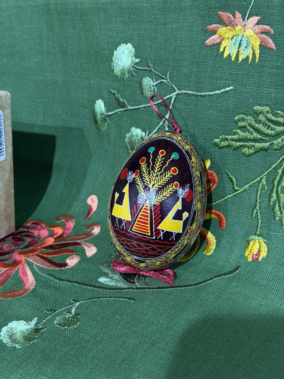 Handcrafted Ukrainian Pysanka Goose Egg for Easter Heritage