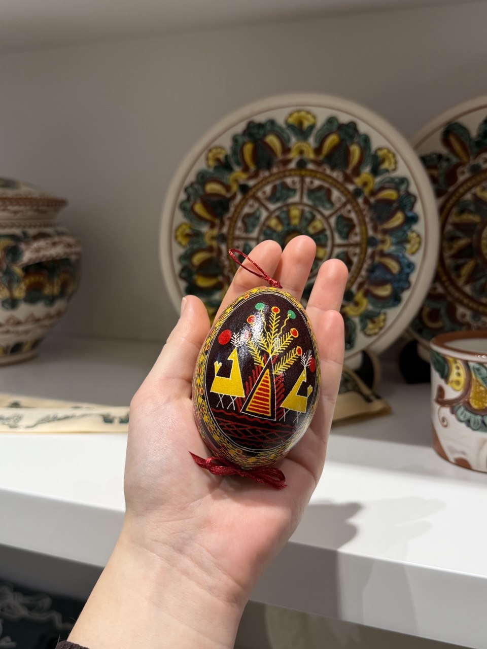 Handcrafted Ukrainian Pysanka Goose Egg for Easter Heritage