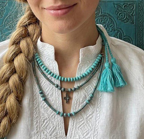 Ukrainian Traditional necklace Jewellery Cross